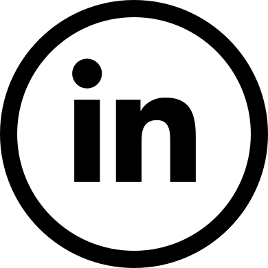 linkedin logo black